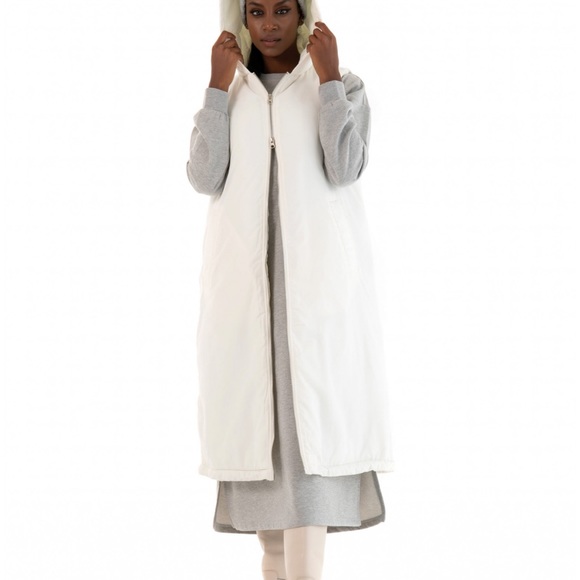 Jackets & Blazers - New With Tags NA-KD long down puffer vest White 10-14 M-XL